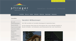 Desktop Screenshot of pflieger-immobilien.de
